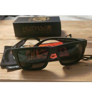 HeatWave XL VISE Z87 Sunglasses Black Frame: Black Lens